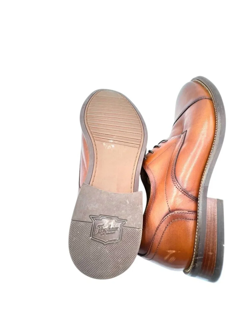 Florsheim Men’s Brown Leather 10.5 Cap Toe Oxford Dress Shoes Hollywood Wardrobe
